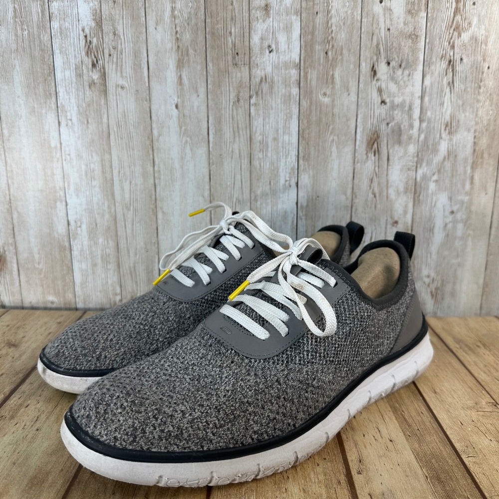 Cole Haan ZeroGrand Gray Knit Mens Sneakers Comfortable Lightweight‎ Shoes